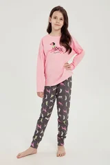 Růžové dívčí pyžamo s dalmatiny pro Taro