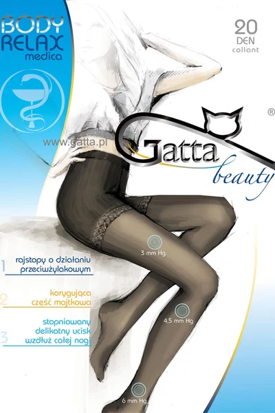 Dámské punčochové kalhoty Body Relaxmedica C92137 černá - Gatta