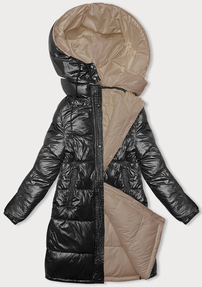 Zimní bunda s kapucí MELYA MELODY Beige, odcienie beżu XXL (44) i392_22538-48