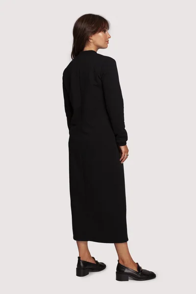 Černé Maxi Šaty BeWear - Pohodlný Regular Fit Střih