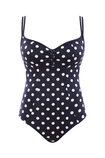 Jednodílné plavky Anya Riva Balconnet navy/vanilka Swimwear