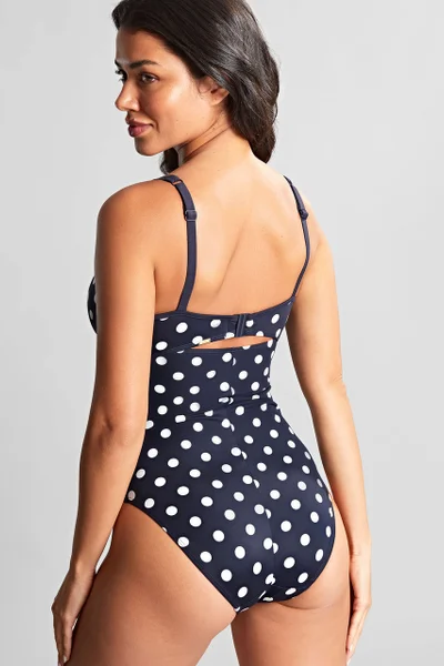 Jednodílné plavky Anya Riva Balconnet navy/vanilka Swimwear