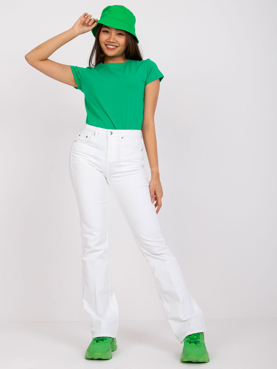 Dámské obyčejné zelené tričko FPrice, XL i523_2016101830611