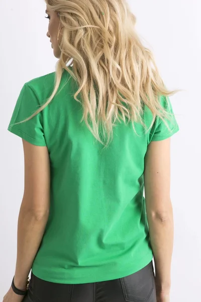 Dámské obyčejné zelené tričko FPrice