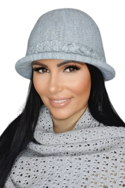 Šedý dámský klobouk FARIDA - Kamea