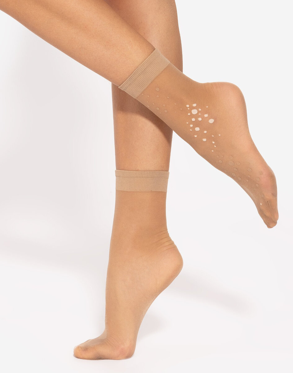 Vzorované dámské ponožky Gatta Elegant 20 den, nero Univerzální i384_21372759