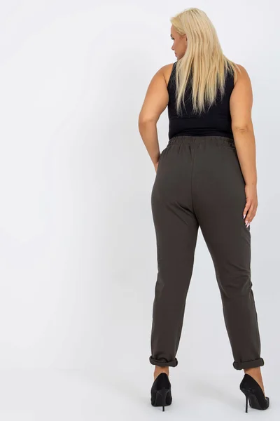 Khaki tepláky Savage Plus Size FPrice