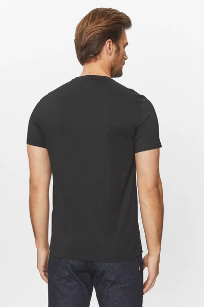 Černé tričko Emporio Armani s krátkým rukávem