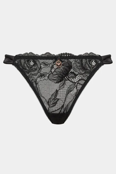 Černá krajková dámská souprava - Armani Luxe