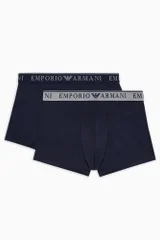 Mužské boxerky 2PACK tm modré - Emporio Armani