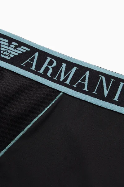 Černé boxerky pro muže Emporio Armani - Mikrovlákno & síťovina