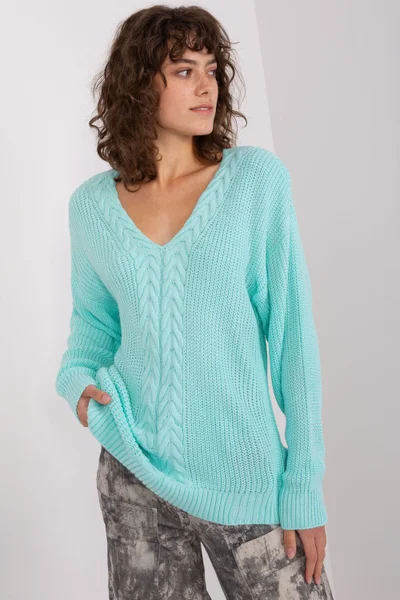 Jemný svetr s texturou pro elegantní ženy BADU