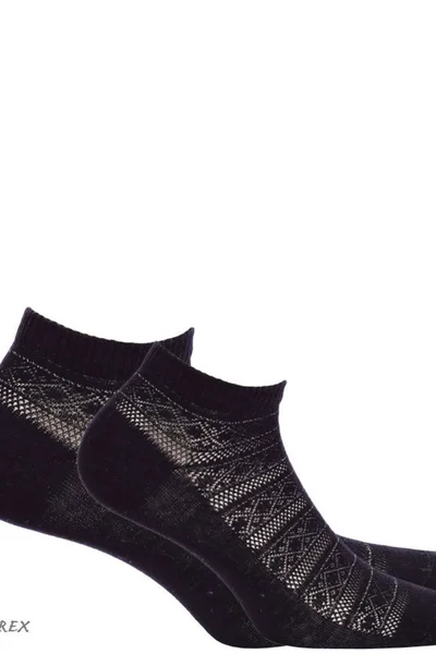 Ažurové dámské ponožky s lurexem Wola