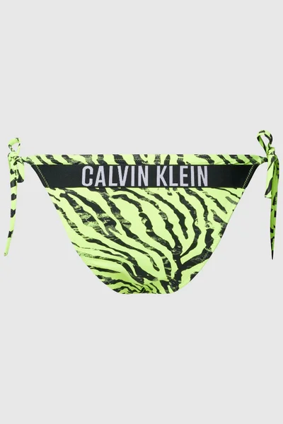 Neonové žluté plavkové stringy - Calvin Klein