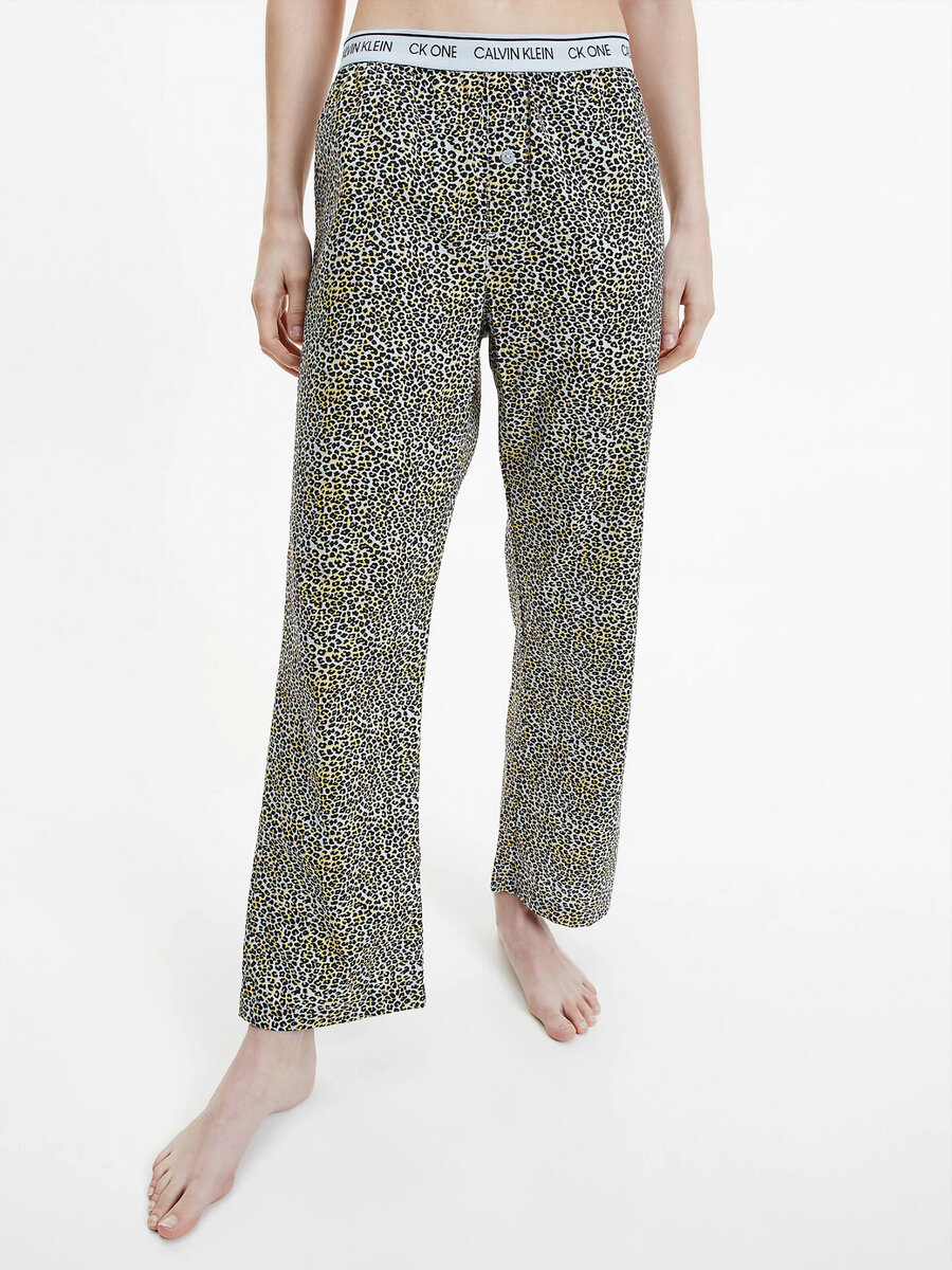 Pyžamo pro ženyvé kalhoty U86 - V4L Fialová se zvířecím vzorem - Calvin Klein, fialová vzor M i10_P53386_1:515_2:91_