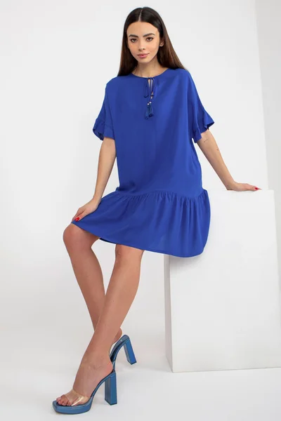 Dámské šaty C731 kobaltově modré - FPrice