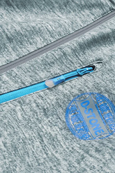 Šedo-světle modrá dámská sportovní bunda typu 