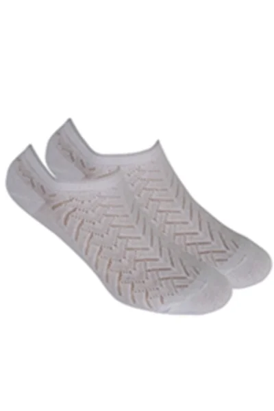 Prolamované bavlněné ponožky s elastanem od značky Wola