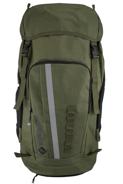 Turistický batoh Semiline Khaki 45L s mnoha kapsami