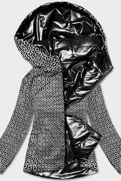 Oboustranná černá bunda pro ženy s kapucí 35RD1 S'WEST