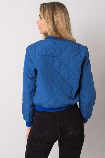 Dámská prošívaná bomber bunda Sherise - tmavě modrá Fashionhunters