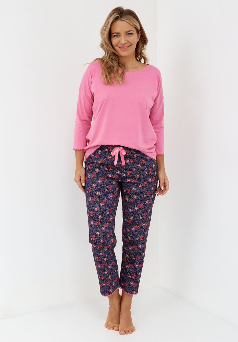 Dámské pyžamo Cana 152 3/4 S-XL, Růžová M i384_40561344