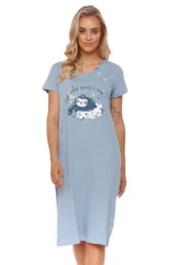 Modrá lenochodí košilka DN Nightwear