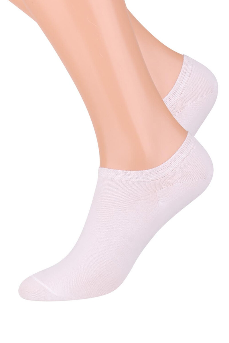 Ponožky Steven 007 - bílé kotníkové, 35-37 i510_19463197174
