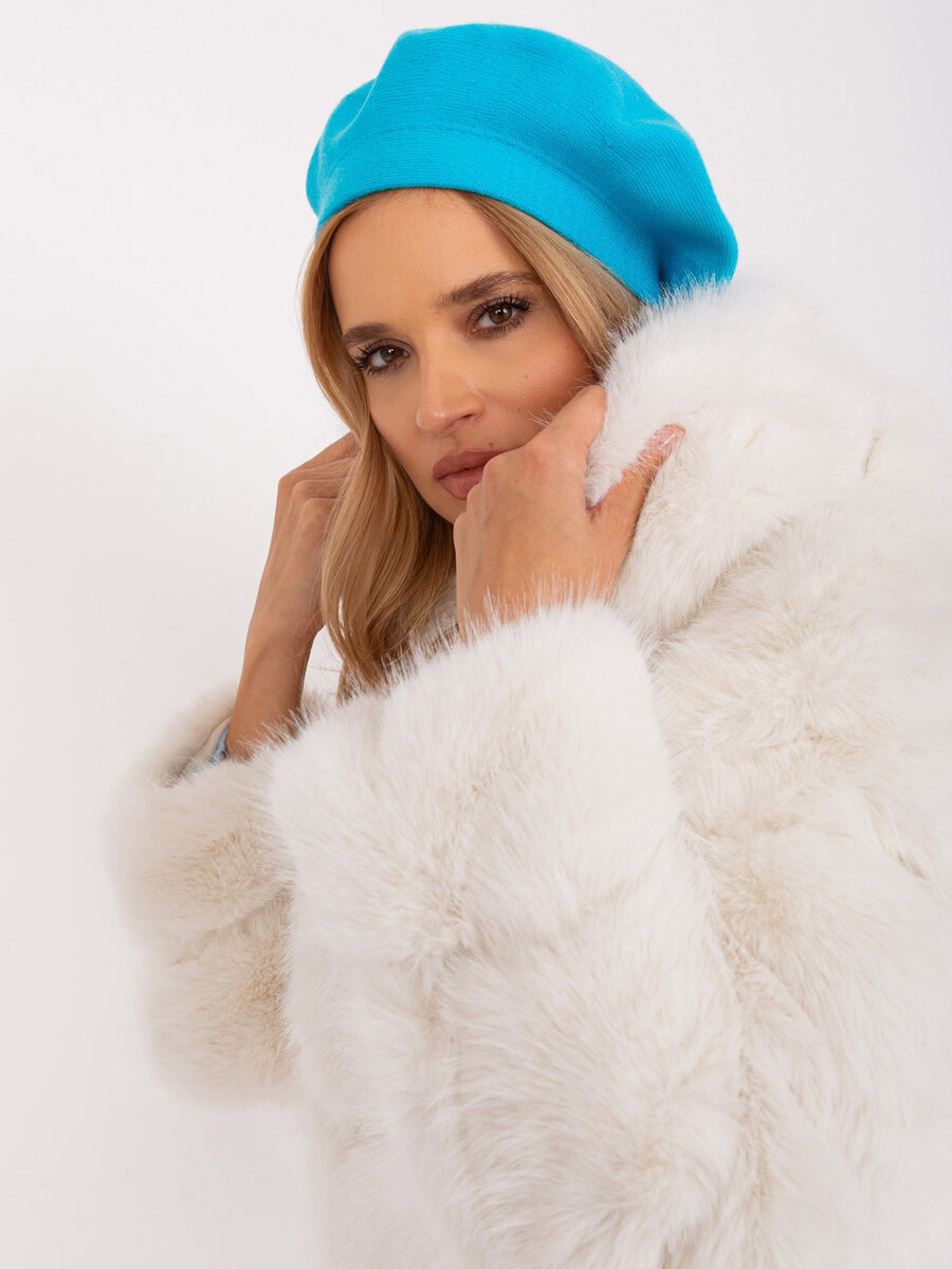 Zimní dámský baret Tyrkysová Krása, jedna velikost i523_2016103457540