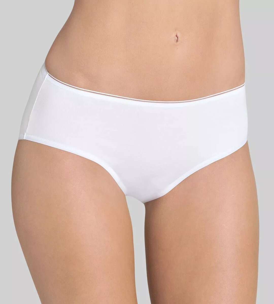 Komfortní dámské kalhotky Feel Sensational Midi - BÍLÉ - Sloggi, WHITE 40 i343_10143005-0003-40