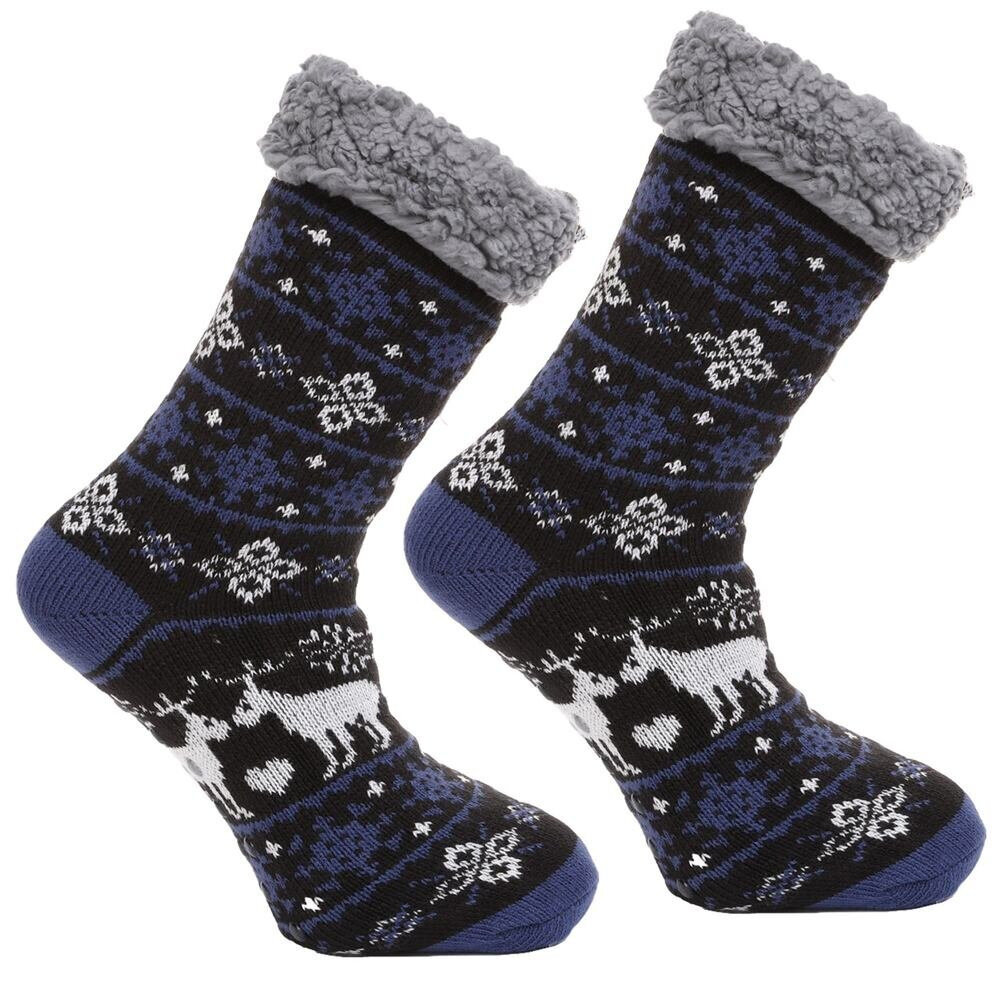Teplé norské ponožky Modré Zimní Nory, modrá UNI i43_79457_2:modrá_3:uni_