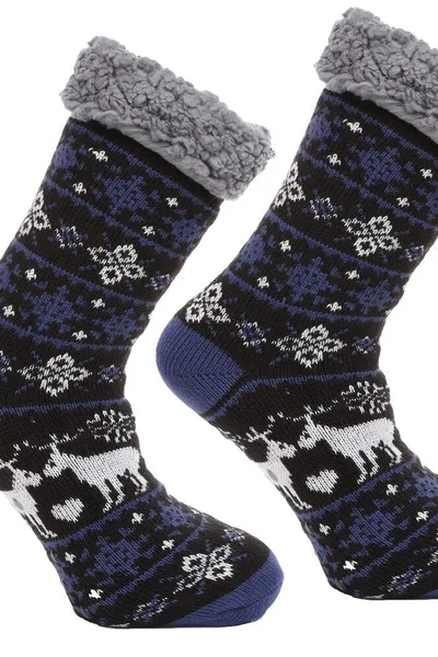 Teplé norské ponožky Modré Zimní Nory