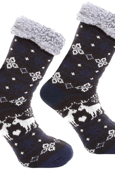 Teplé zimní ponožky Nordic Heat černé Moraj