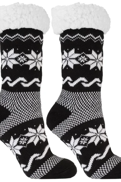 Teplé norské ponožky Beránek Black