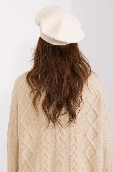 Kamínkový dámský baret - Luxusní Wool Fashion