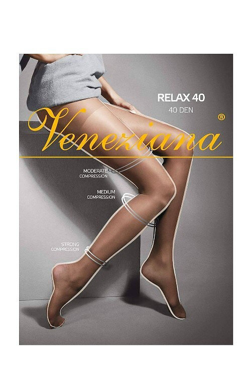 Relaxační punčochové kalhoty Veneziana Comfort 40 denier XL, nero 5-XL i384_10808404