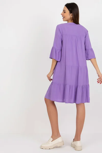 Dámské šaty L11O4 fialové - FPrice