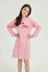Růžová dívčí noční košile s dalmatinem Ruby Taro