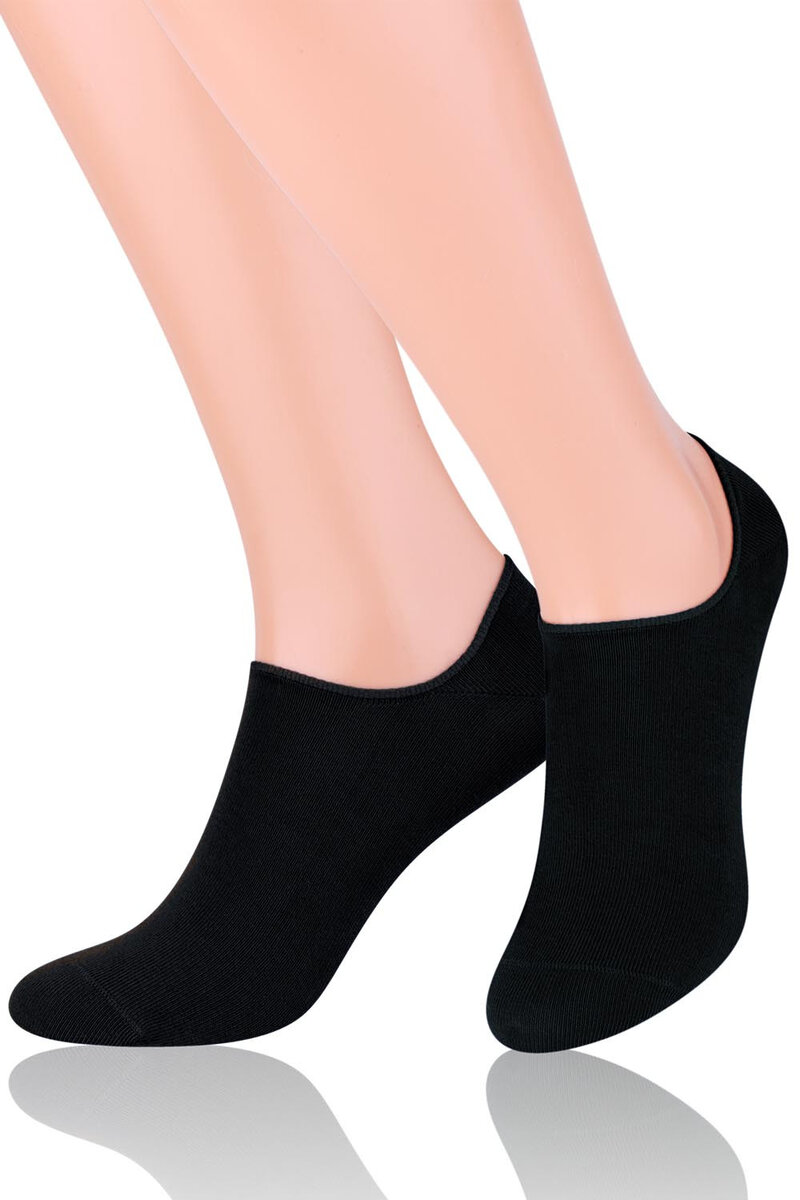 Černé nízké ponožky Steven pro ženy, 35-37 i510_24587250967