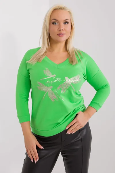 Zelená dámská halenka FPrice - Elegantní letní kousek