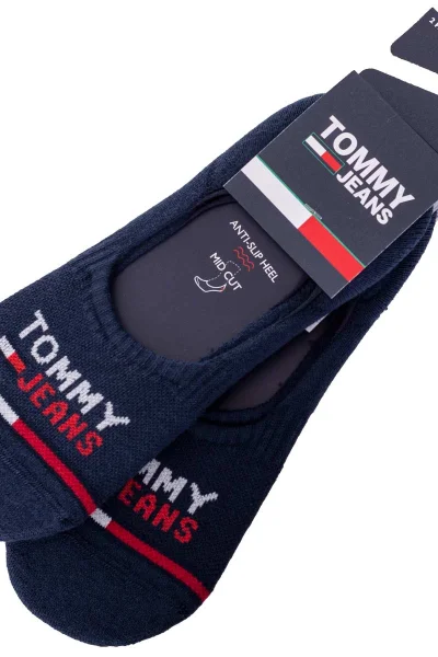 Tommy Hilfiger Neviditelné Ponožky 2Pack Tmavě Modré Tommy Hilfiger Jeans