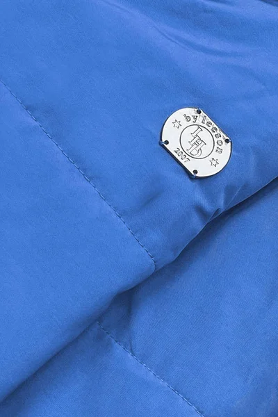Zimní kožešinová bunda LHD Modrá Kapuce