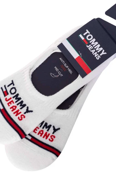 Tommy Hilfiger Bílé Invis Ponožky 2 Páry Unisex Tommy Hilfiger Jeans