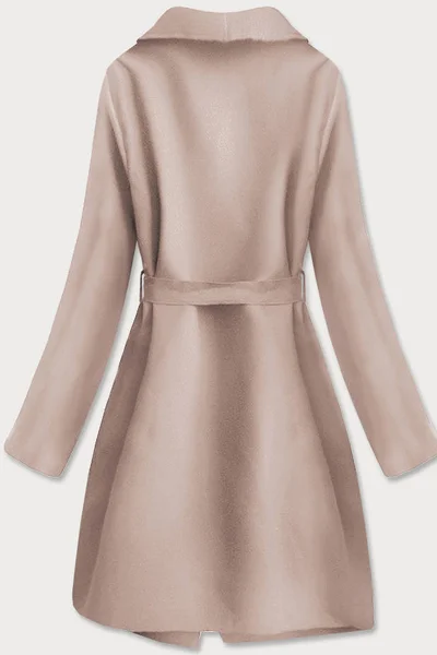 Minimalistický dámský kabát v barvě 