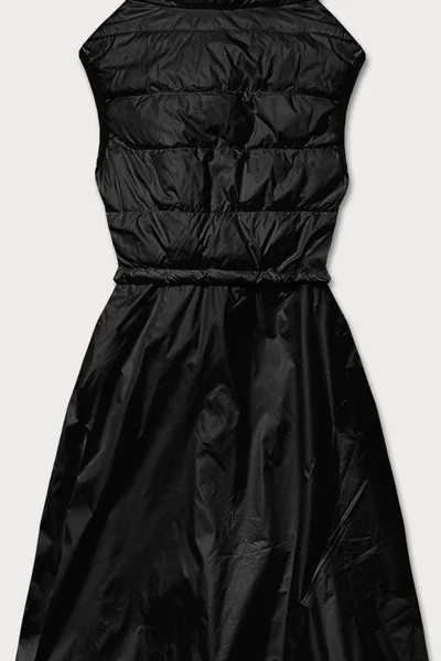 Dámská černá vesta s rozšířenou spodní částí T6908 Ann Gissy