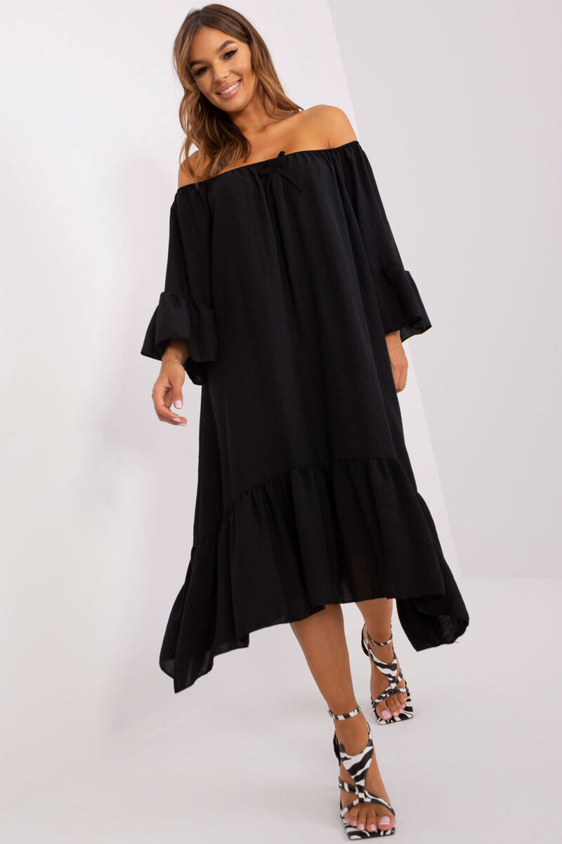 Letní volné dámské šaty s volánky - Italy Moda, universal i240_183110_2:universal