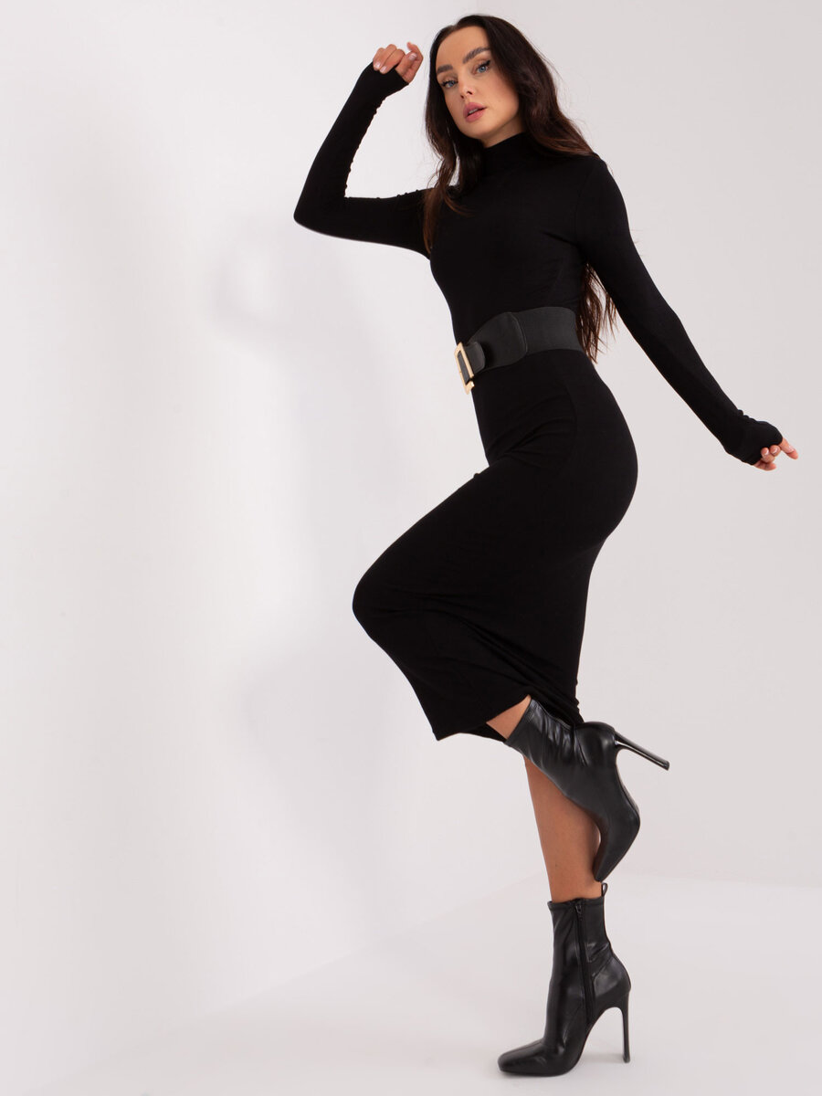 Černé dámské šaty EM SK - Elegantní kousek pro každou příležitost, jedna velikost i523_2016103461295