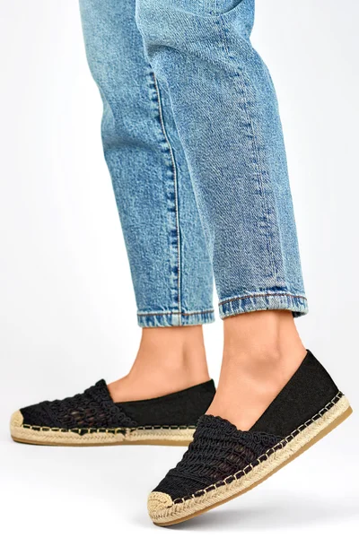 Nazouvací Černé Espadrilky Primo