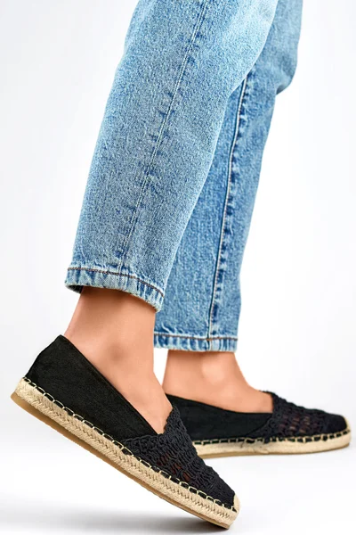 Nazouvací Černé Espadrilky Primo