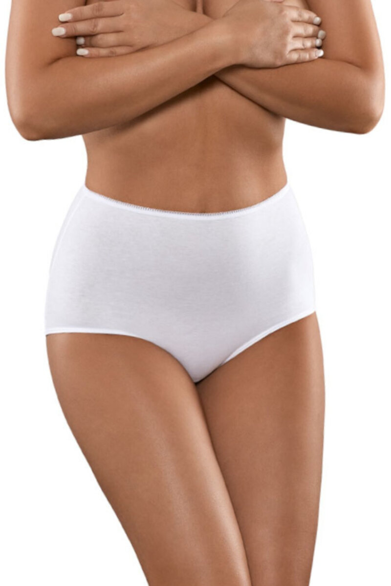 Jemné bavlněné kalhotky pro ženy - Bílá krása od Babellu, Bílá XL i41_76157_2:bílá_3:XL_